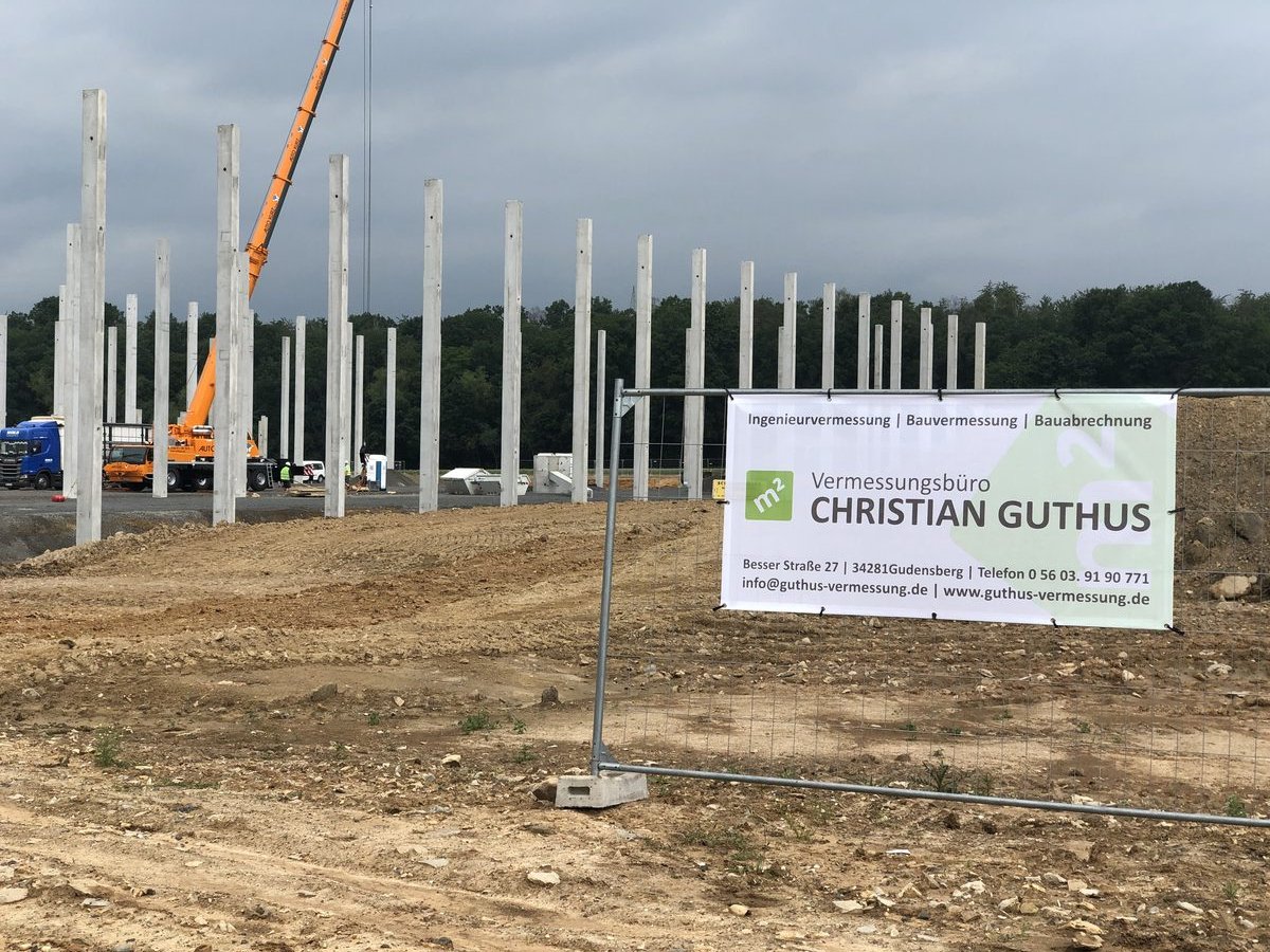 Ingenieurvermessung Baustelle Vermessungsbüro Guthus Nordhessen